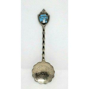 New Hampshire Scallop Shape Collectible Engraved Mini Silver Spoon Home Décor